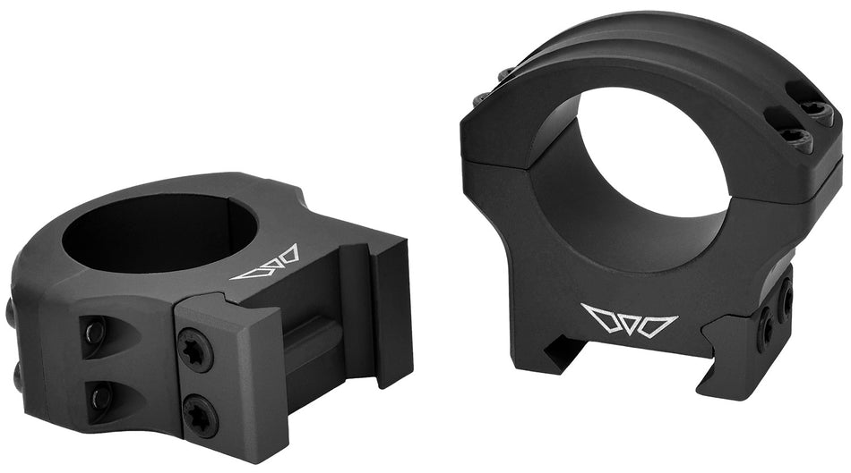 Warne 8501M HyperLite 1-Inch Medium Scope Rings Matte Black MagnaFusion Weaver/Picatinny