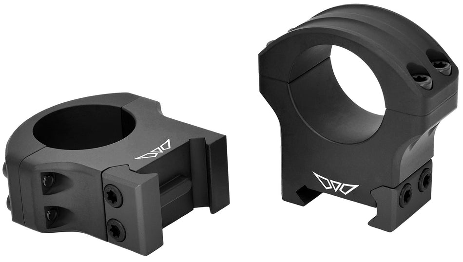 Warne 8502M HyperLite 1-Inch High Scope Rings Matte Black MagnaFusion Weaver/Picatinny