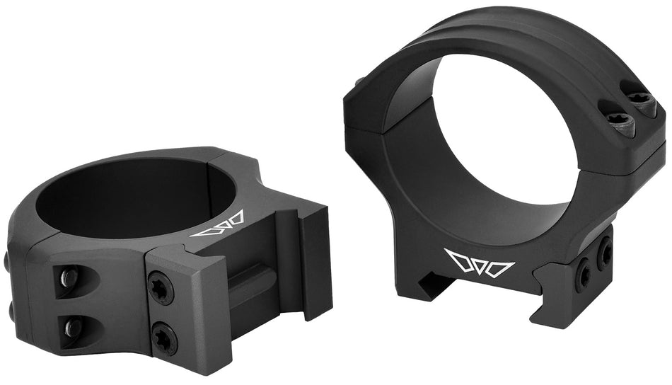 Warne HyperLite 8520M 34mm Low Matte Black MagnaFusion Alloy Scope Rings Maxima/Weaver/Picatinny