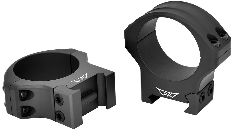 Warne HyperLite 8521M 34mm Medium Matte Black MagnaFusion Alloy Scope Rings Maxima/Weaver/Picatinny