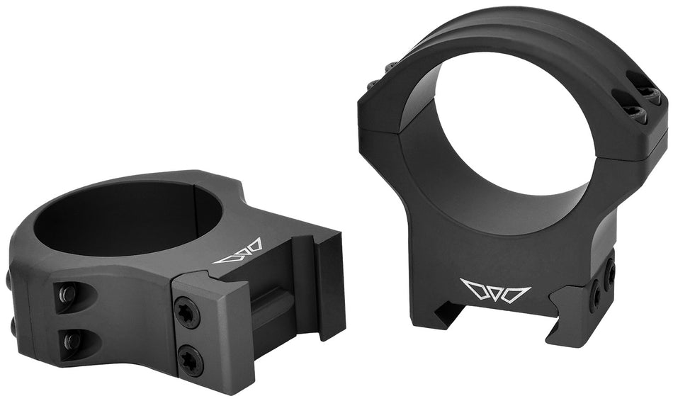Warne HyperLite 8522M 34mm High Matte Black MagnaFusion Alloy Scope Rings Maxima/Weaver/Picatinny
