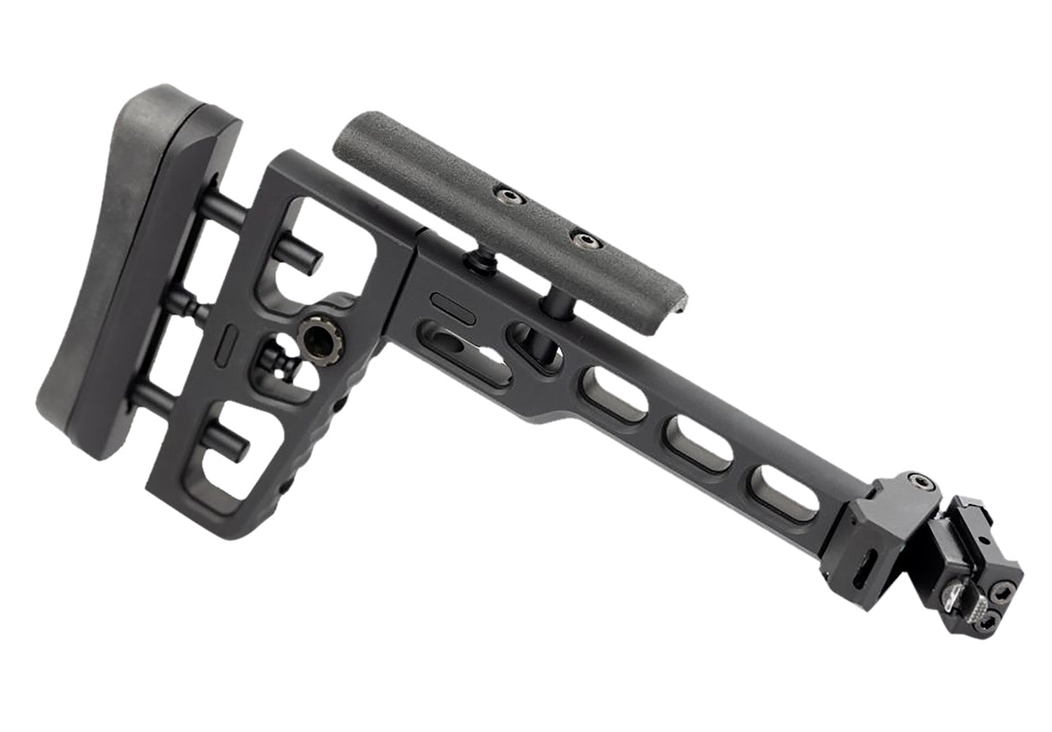 Samson S.A.S Black Anodized Skeletonized Folding Picatinny Adapter Tactical