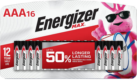 Energizer MAX AAA Batteries E92LP16F3 1.5V Alkaline 16-Count