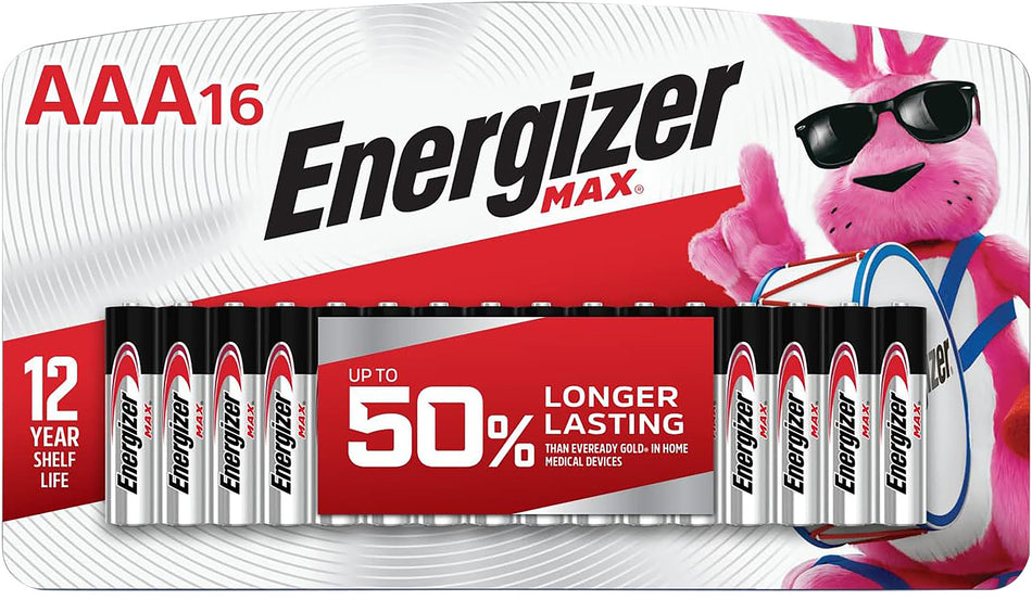 Energizer MAX AAA Batteries E92LP16F3 1.5V Alkaline 16-Count