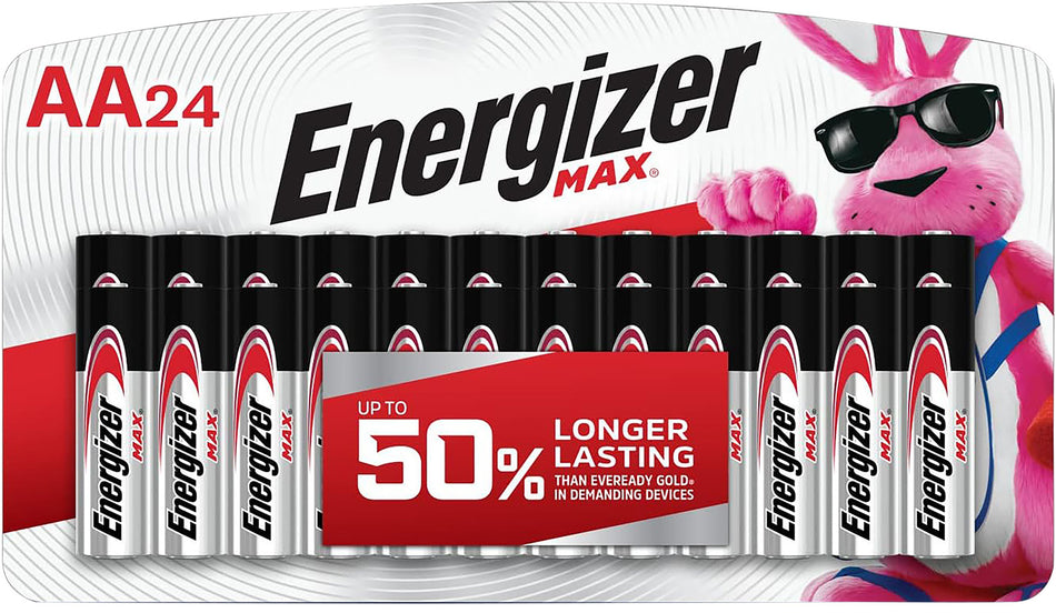 Energizer MAX AA Batteries E91BP24V1 1.5V Alkaline 24-Count