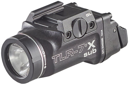 Streamlight TLR-7 X Sub USB Tactical Gun Light Black 500 Lumens for Glock 43X MOS/48 MOS
