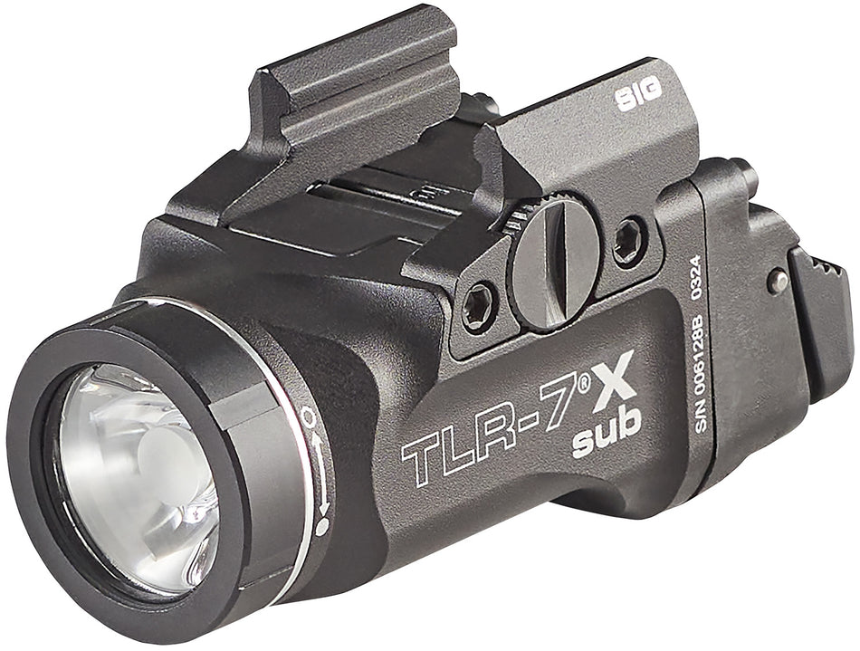 Streamlight TLR-7 X Sub Weapon Light Black 500 Lumens White LED for Sig Sauer P365/P365 XL USB