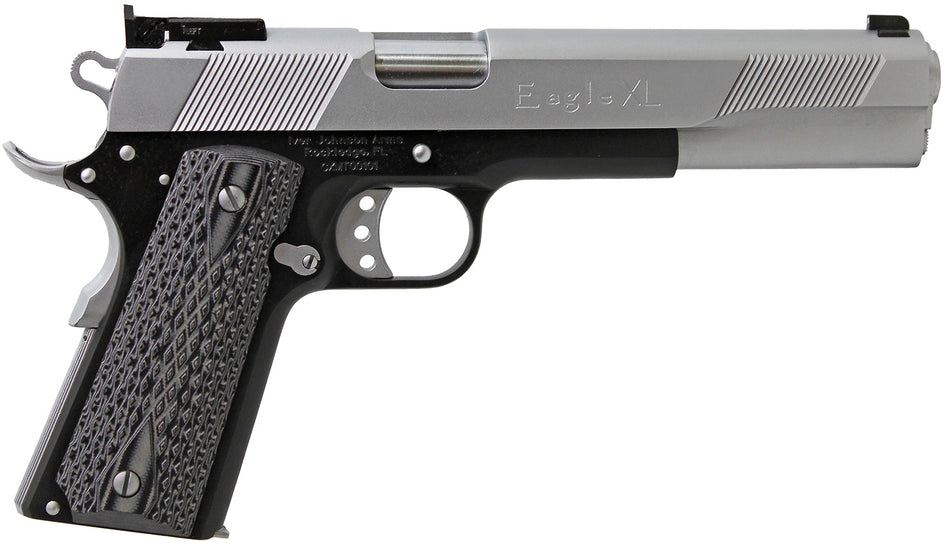Iver Johnson Eagle Deluxe 10mm Auto 6in Hard Chrome Steel Pistol 8+1