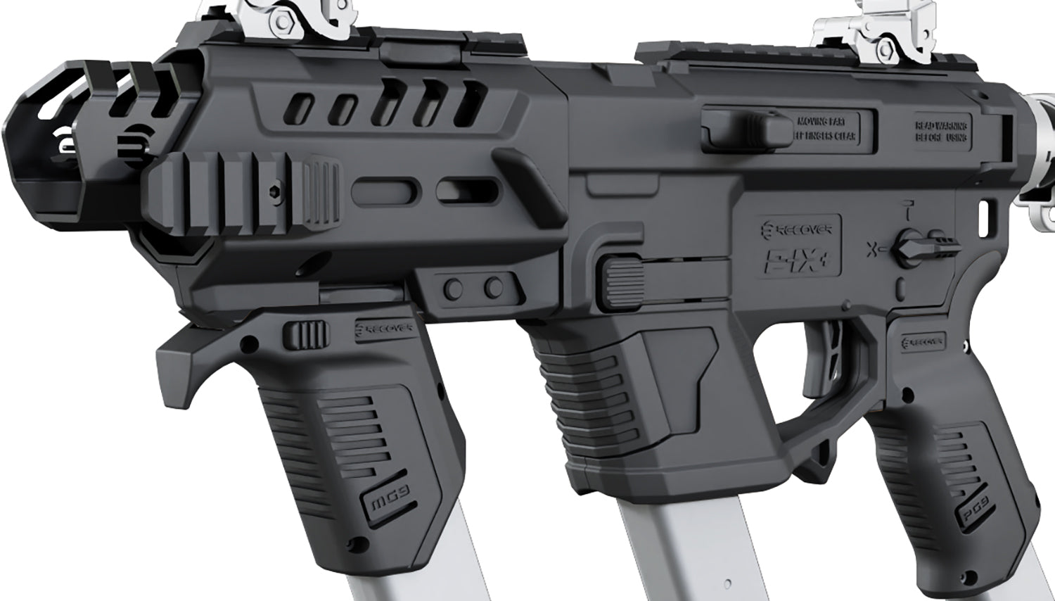Recover Tactical PIXPMG01 P-IX Plus MG PG9 SR20 Black Metal Front Guard
