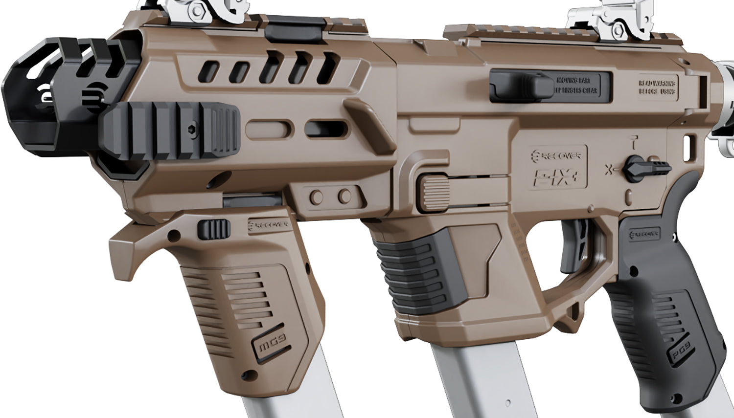 Recover Tactical PIXPMG02 P-IX Plus MG PG9 SR20 Tan Metal Front Guard