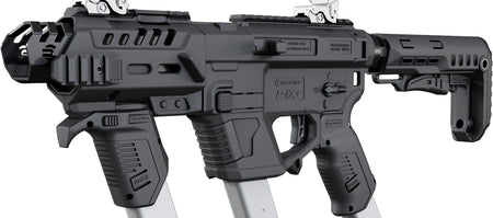 Recover Tactical PIXPMGST01 P-IX Plus MG PG9 SR20 Black Metal Front Guard with Stock