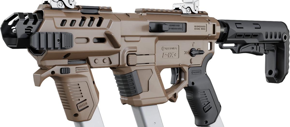 Recover Tactical P-IX+MG PG9 SR20 Metal Front Guard Buffer Tube Assembly Tan PIXPMGST02