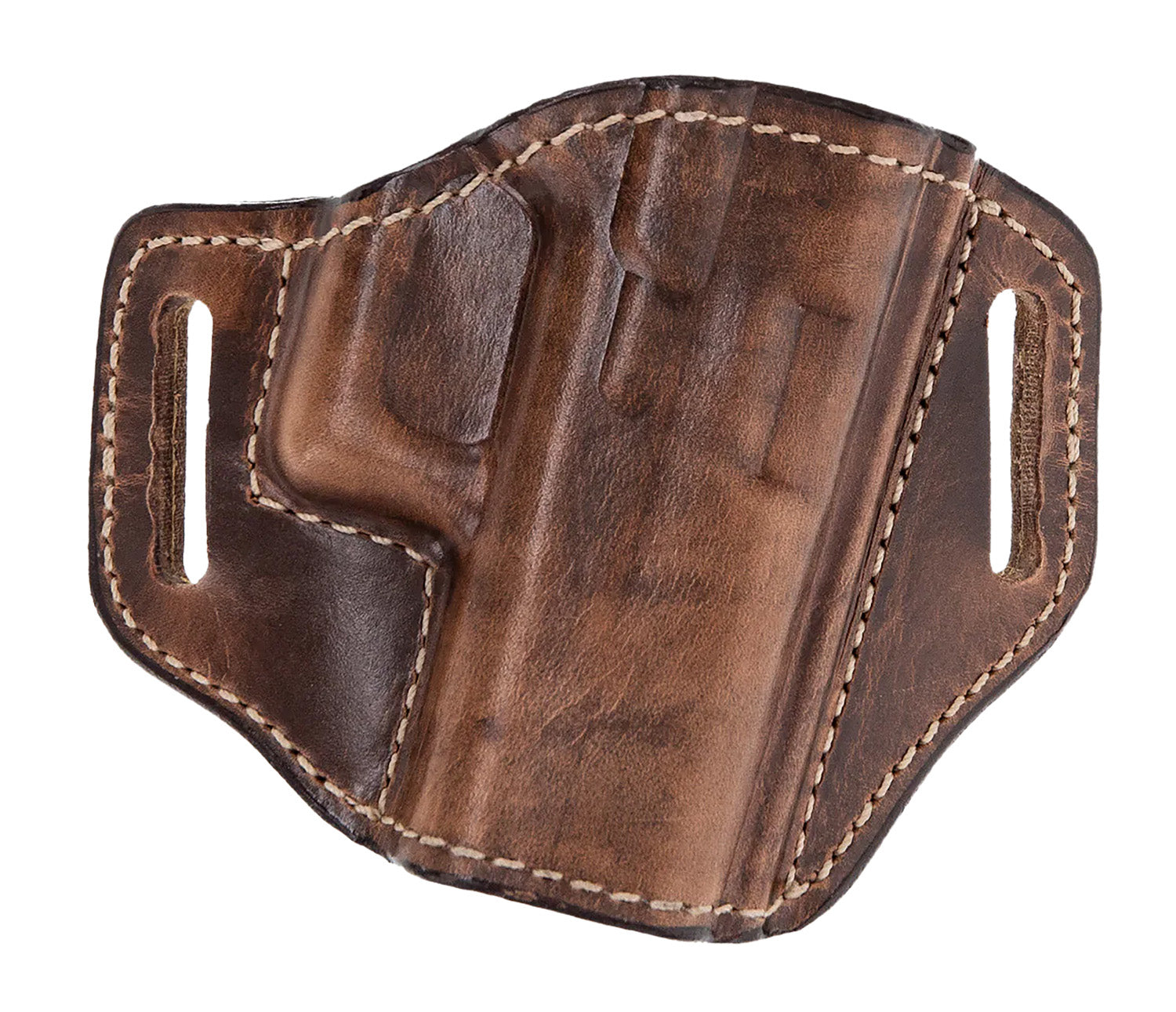 Bianchi 27410 Remedy OWB Leather Holster Weathered Tan Fits Springfield 4-Inch Barrel Right Hand