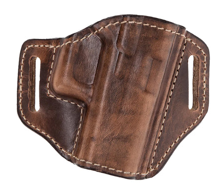 Bianchi 27410 Remedy OWB Leather Holster Weathered Tan Fits Springfield 4-Inch Barrel Right Hand