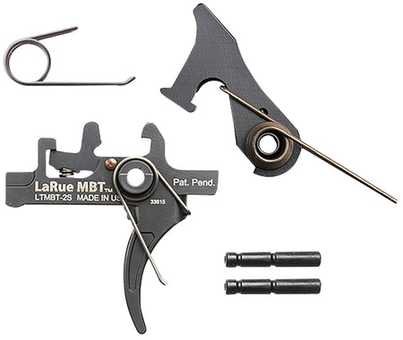 LaRue Tactical LTMBT2S MBT-2S Curved Two-Stage Trigger Black AR10/AR15