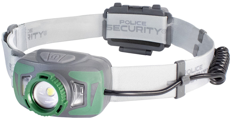 Police Security 97708 Twin Power Ryder 800 Lumen Rechargeable Headlamp Gray