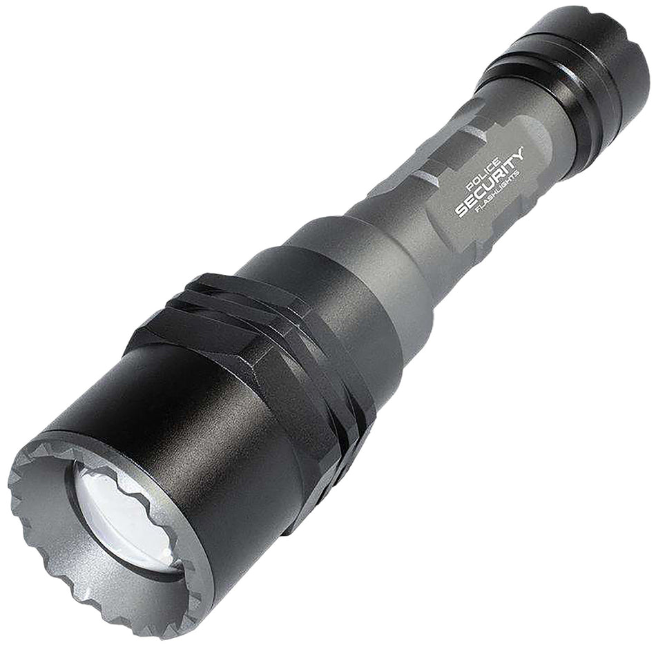 Police Security 97739 Long Throw Rechargeable Flashlight 700 Lumens Gray