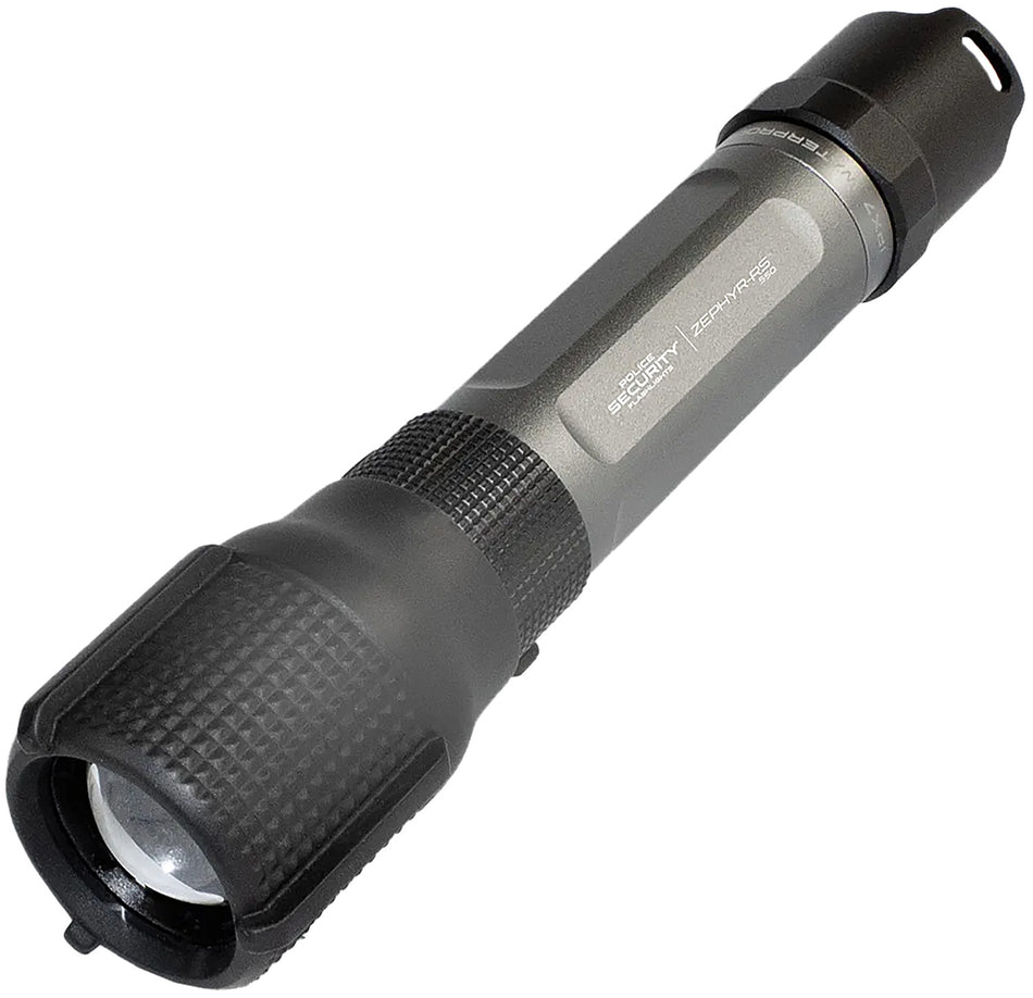 Police Security 97712 Zephyr-RS 550 Lumen Rechargeable Flashlight Gray