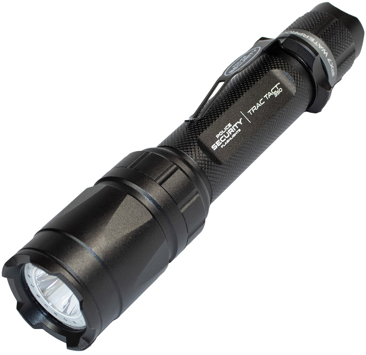 Police Security 97999 Trac Tact Black 350 Lumen Hunting Flashlight with UV Light