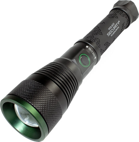 Police Security 97916 Skylar R 4500 Lumen Rechargeable Flashlight Black with Power Bank