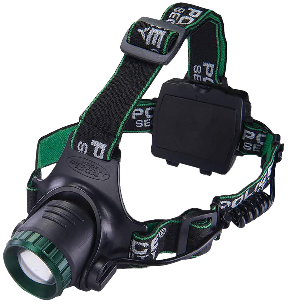 Police Security 98730 Blackout-R 1000 Lumen Rechargeable Headlamp Black