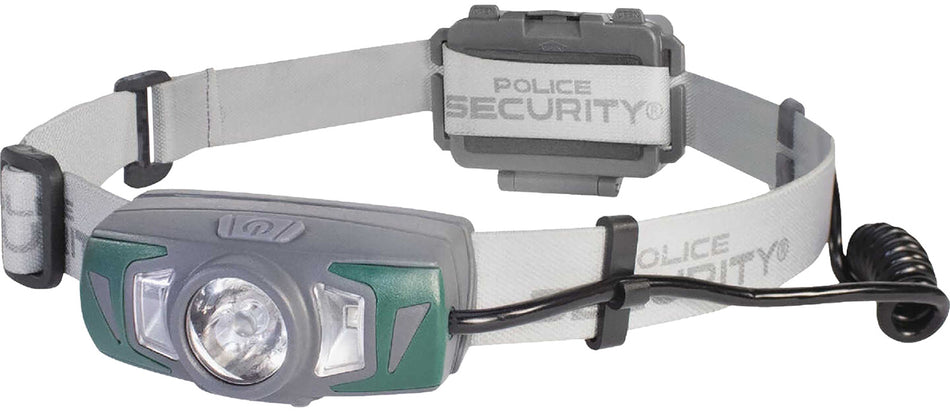 Lb Marketing 97973 Police Security Ryder 500 Lumen Headlamp Black with Red Light