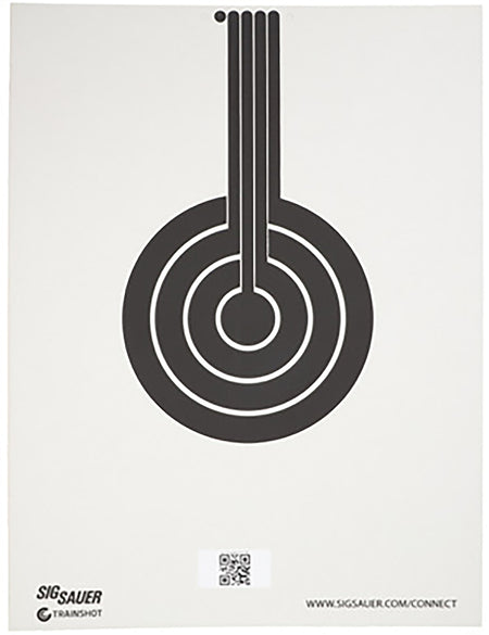 Sig Sauer SCT350 Replacement Bullseye Hanging Conductive Target Black/White