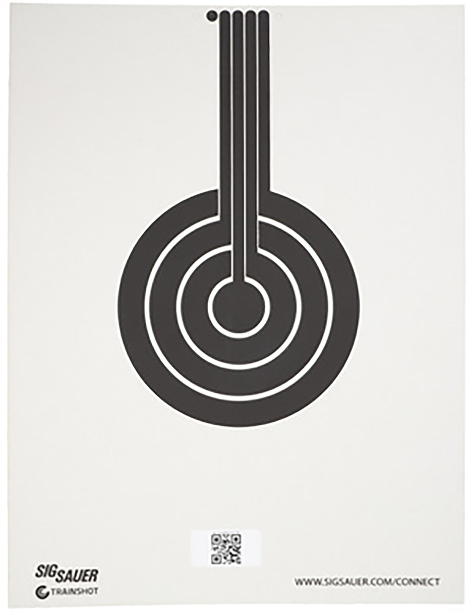 Sig Sauer SCT350 Replacement Bullseye Hanging Conductive Target Black/White