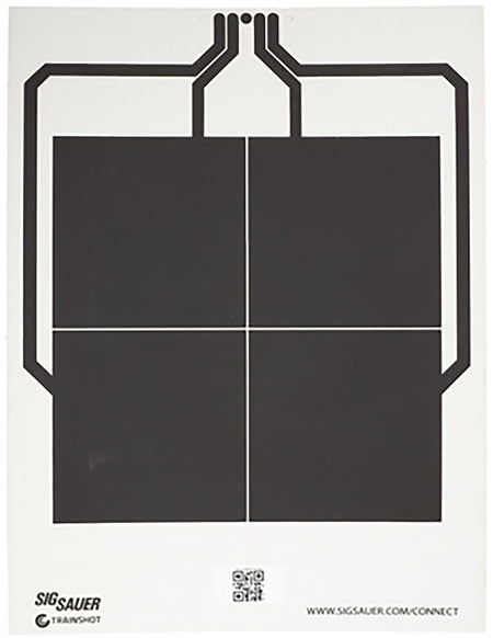 Sig Sauer SCT356 Replacement 4 Square Hanging Conductive Target Black/White