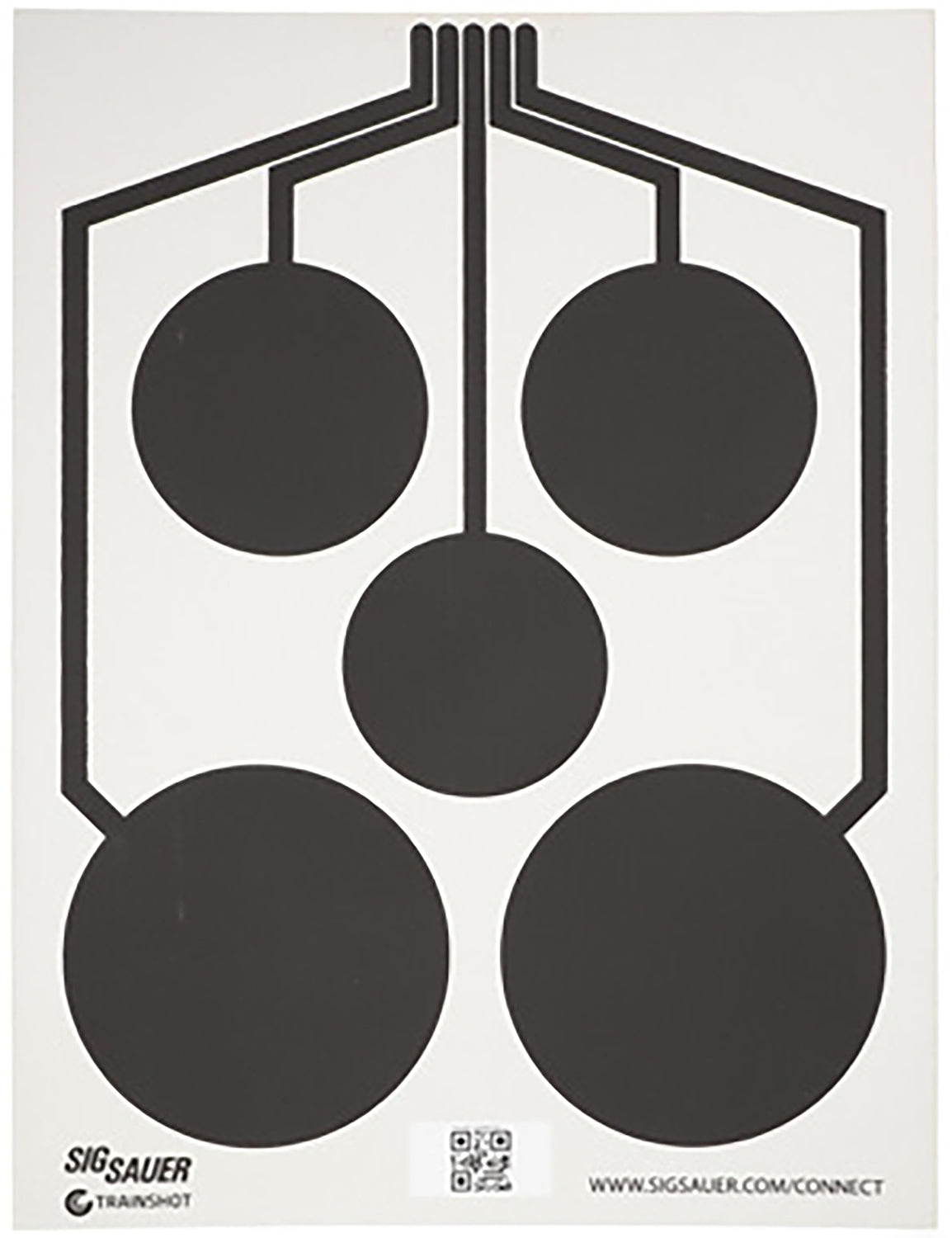Sig Sauer SCT357 Replacement Multi Zone Hanging Conductive Target Black/White