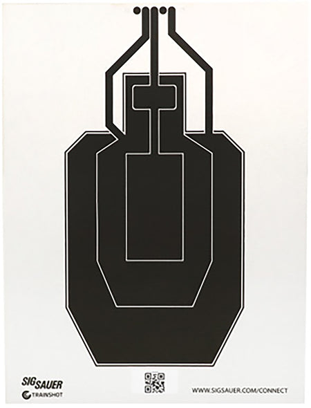 Sig Sauer SCT358 Replacement USPSA Hanging Conductive Target Black/White