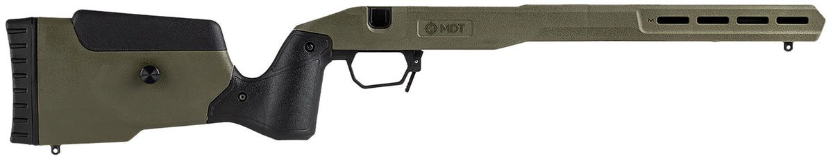 MDT Oryx Chassis OD Green Aluminum Fits Ruger American Short Action 106232ODG