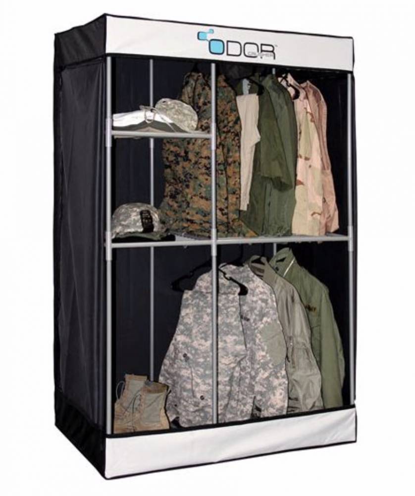 Odor Crusher Ozone Deluxe Flex Closet Odor Eliminator Black