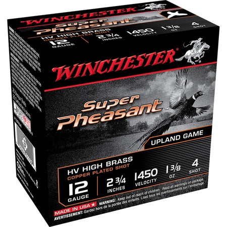 Winchester 12 Gauge X12PHV4 Super Pheasant High Velocity 2.75" 1-3/8oz 4 Shot