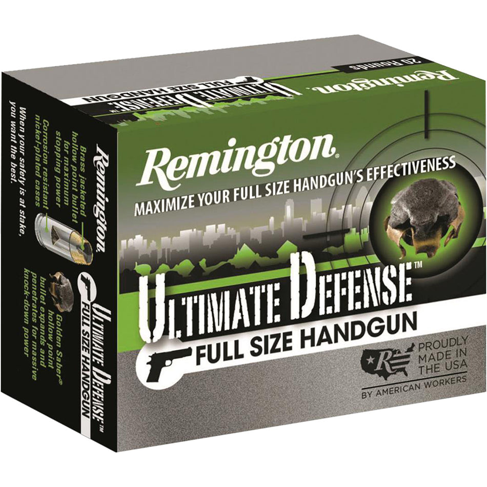 Remington .45 ACP/Auto 28971 Ultimate Defense Brass Jacket Hollow Point 185 Grain