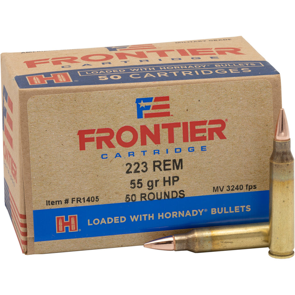 Hornady .223 Remington FR1405 Frontier Cartridge Hollow Point Match 55 Grain
