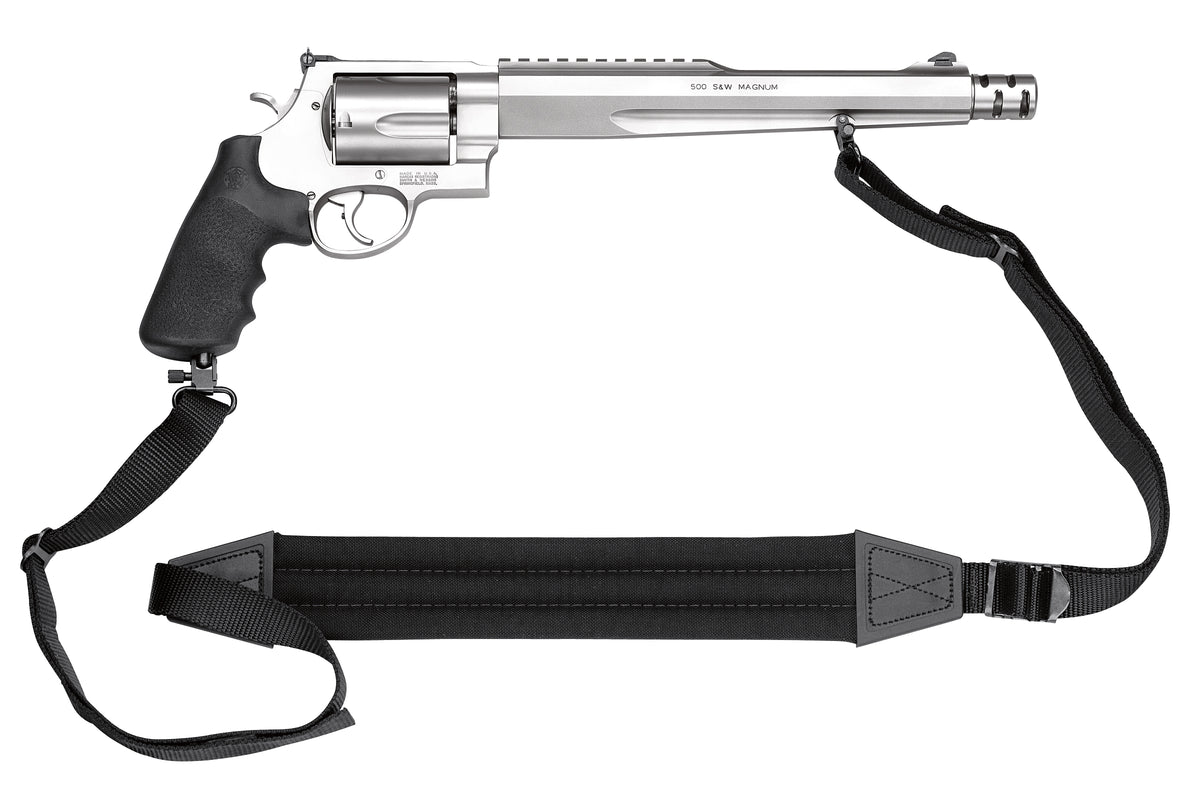 Smith & Wesson 170231 Model 500 Performance Center 500 S&W Mag Stainless Steel 10.50" Barrel With Muzzle Brake/Picatinny Rail, 5rd Cylinder & X-Frame, Chromed Hammer & Trigger With Stop