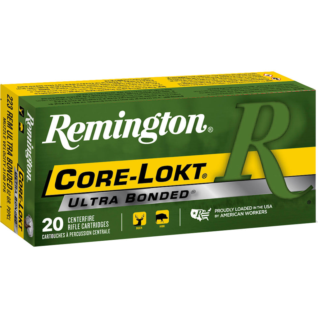 Remington .223 Remington 22111 Core-Lokt Ultra Bonded Pointed Soft Point 62 Grain