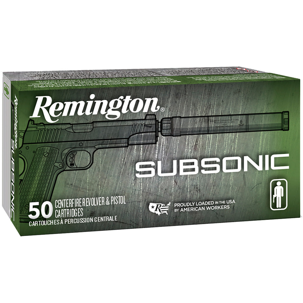 Remington .45 ACP/Auto 28428 Subsonic Flat Nose Enclosed Base 230 Grain