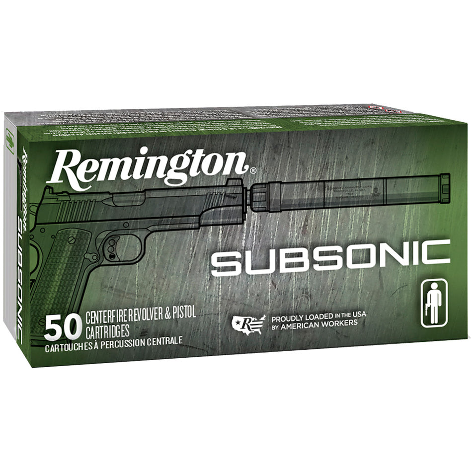 Remington .45 ACP/Auto 28428 Subsonic Flat Nose Enclosed Base 230 Grain