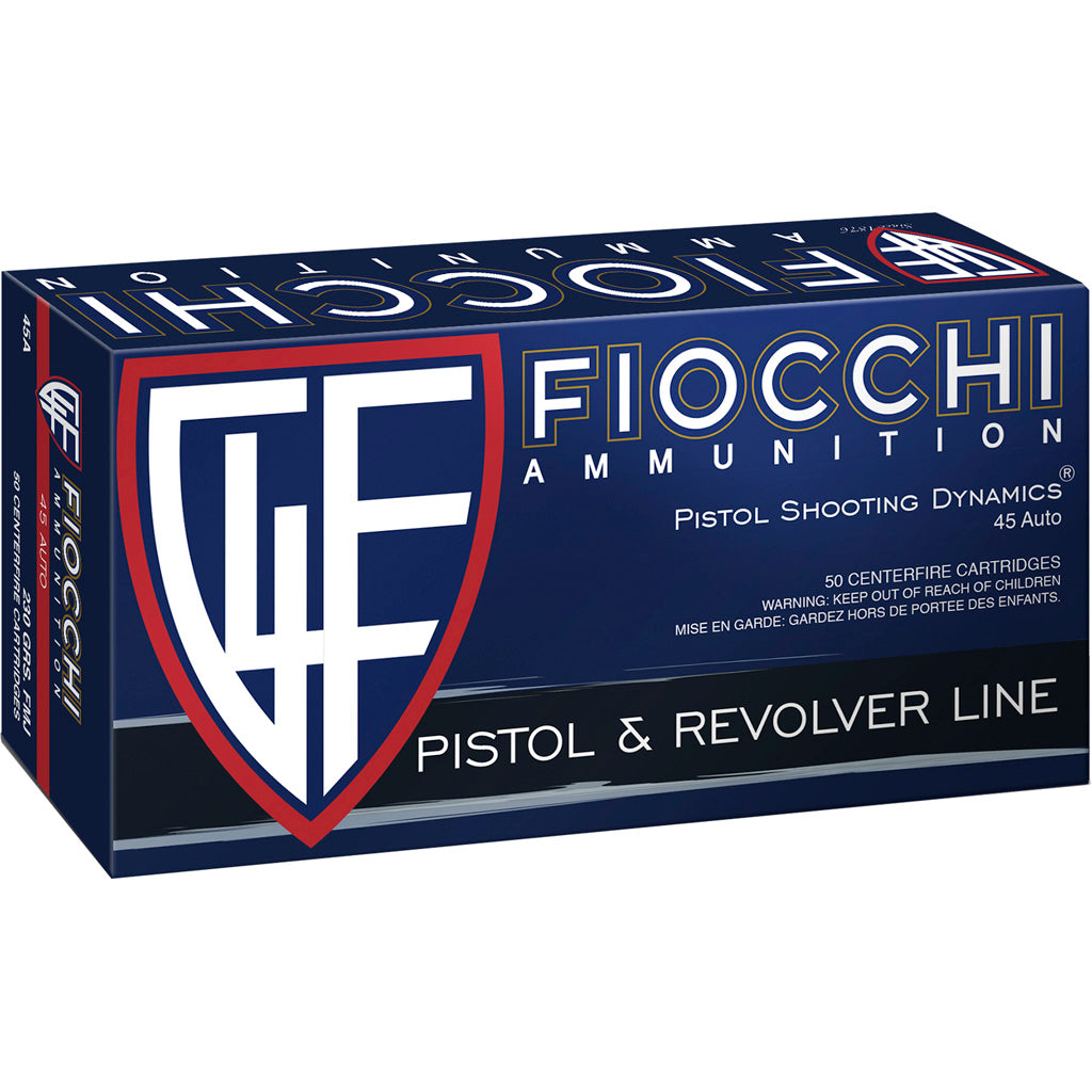 Fiocchi .45 ACP/Auto 45A500 Range Dynamics Full Metal Jacket FMJ 230 Grain