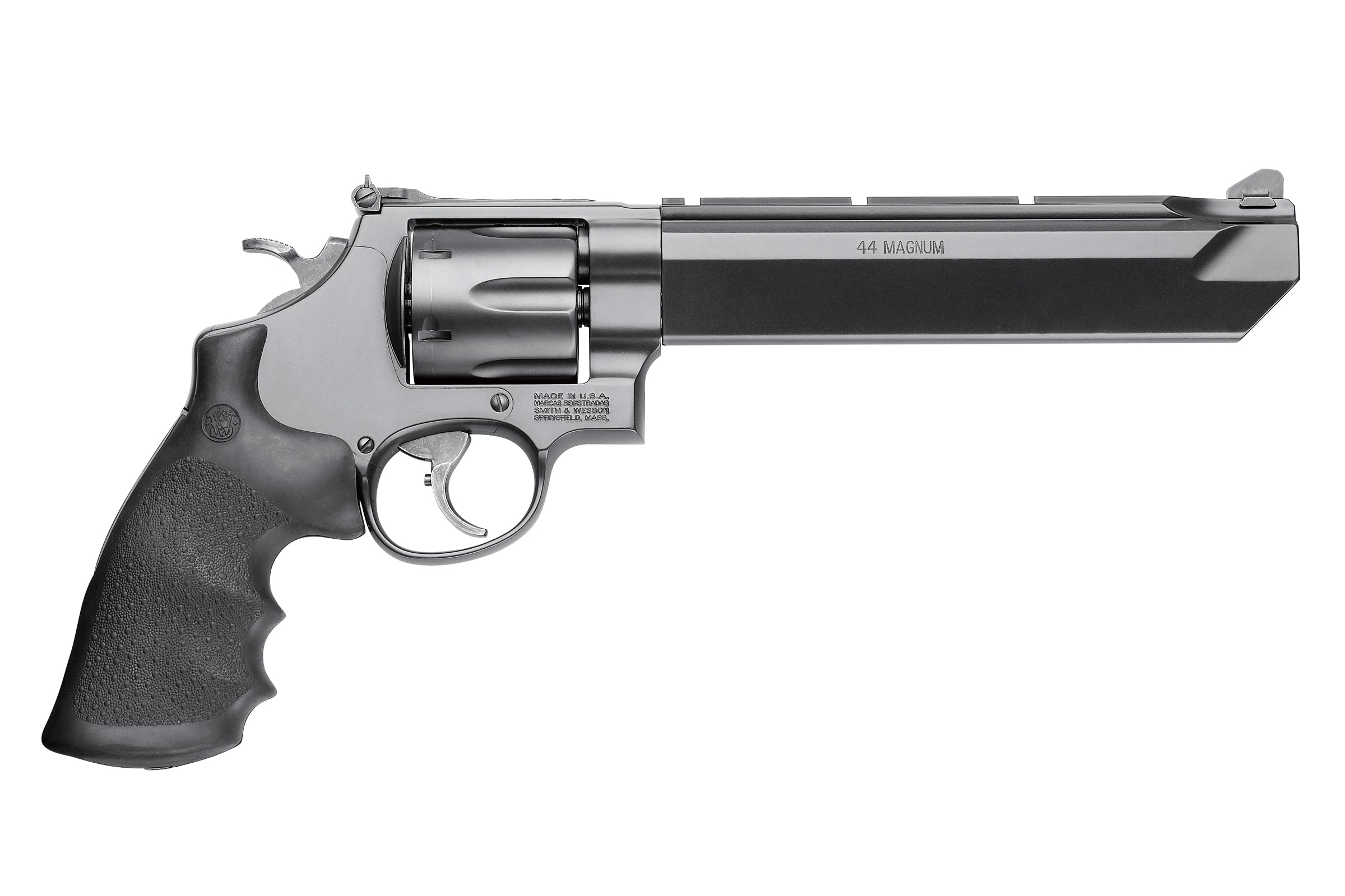 Smith & Wesson 170323 Performance Center 629 Stealth Hunter 44 Rem Mag 6rd 7.50" Matte Black Stainless Steel Black Polymer Grip
