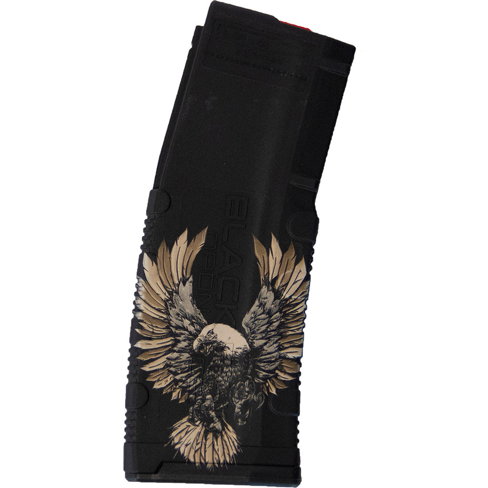 Black Rain Ordnance Lasered AR15 Magazine American Flag Eagle 30 rd. Polymer