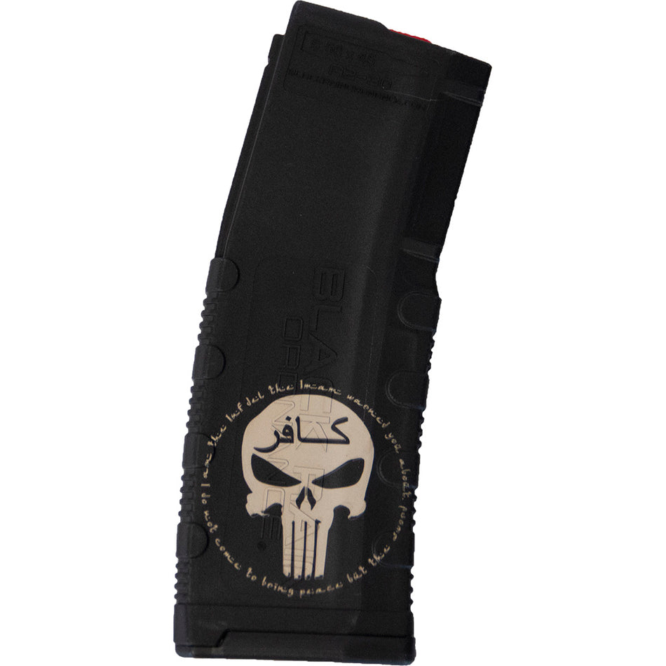Black Rain Ordnance Lasered AR15 Magazine Infidel Design 30 rd.