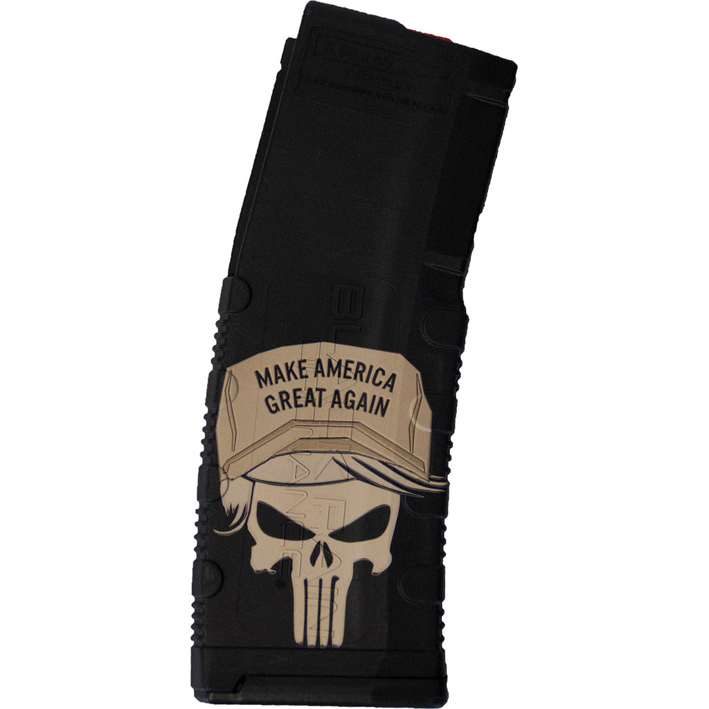 Black Rain Ordnance Lasered AR15 Magazine Trump Punisher Design 30 rd.