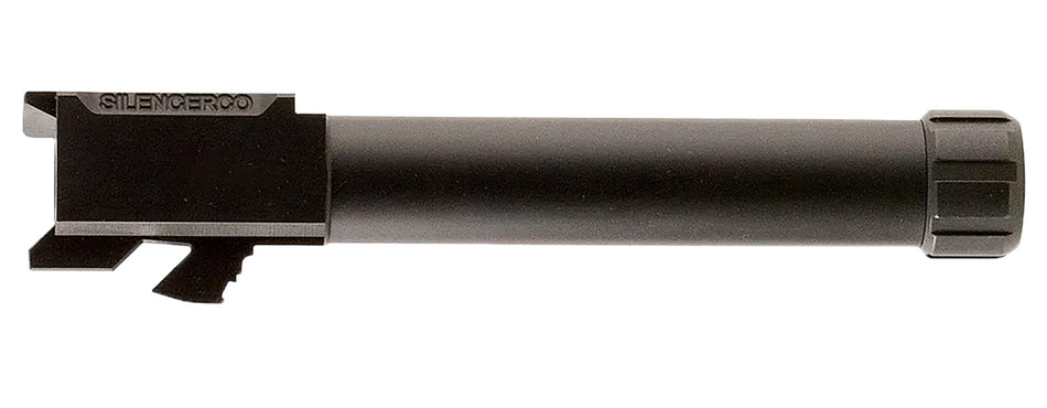 SilencerCo AC5335 9mm 1/2"x28 Threaded Pistol Barrel 416R Stainless Black