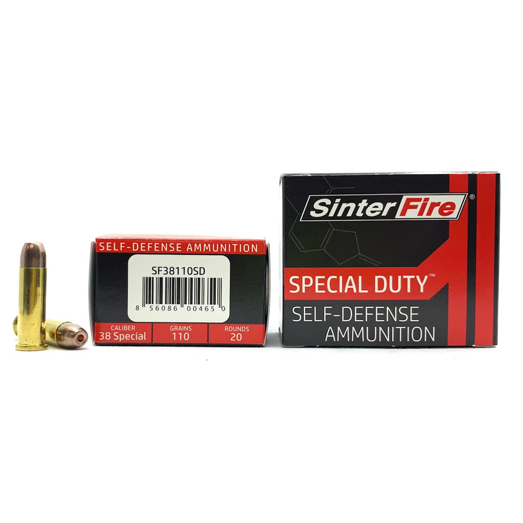 SinterFire .38 Special SF38110SD Special Duty (SD) Lead Free Frangible Hollow Point 110 Grain