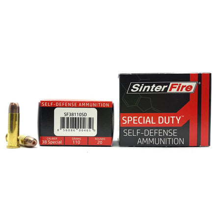 SinterFire .38 Special SF38110SD Special Duty (SD) Lead Free Frangible Hollow Point 110 Grain