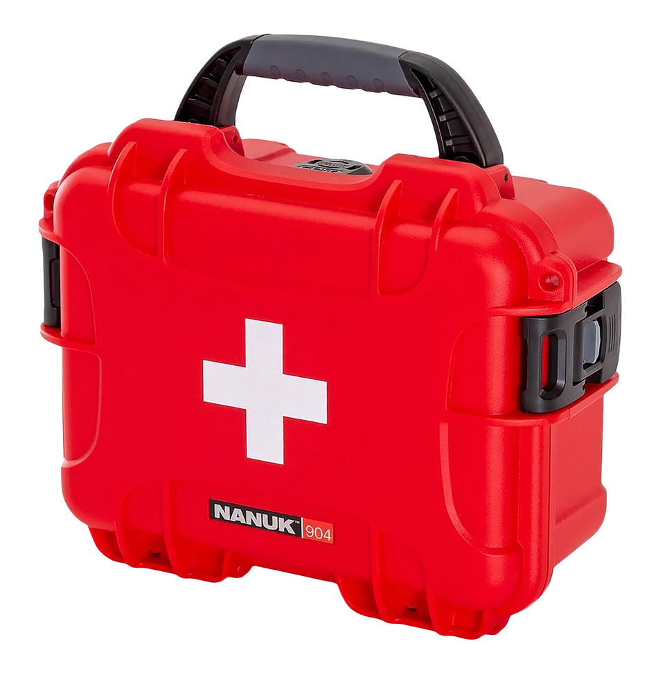 Nanuk 904 Waterproof First Aid Hard Case Red NK-7 Resin 904S000RDPA0FSA01