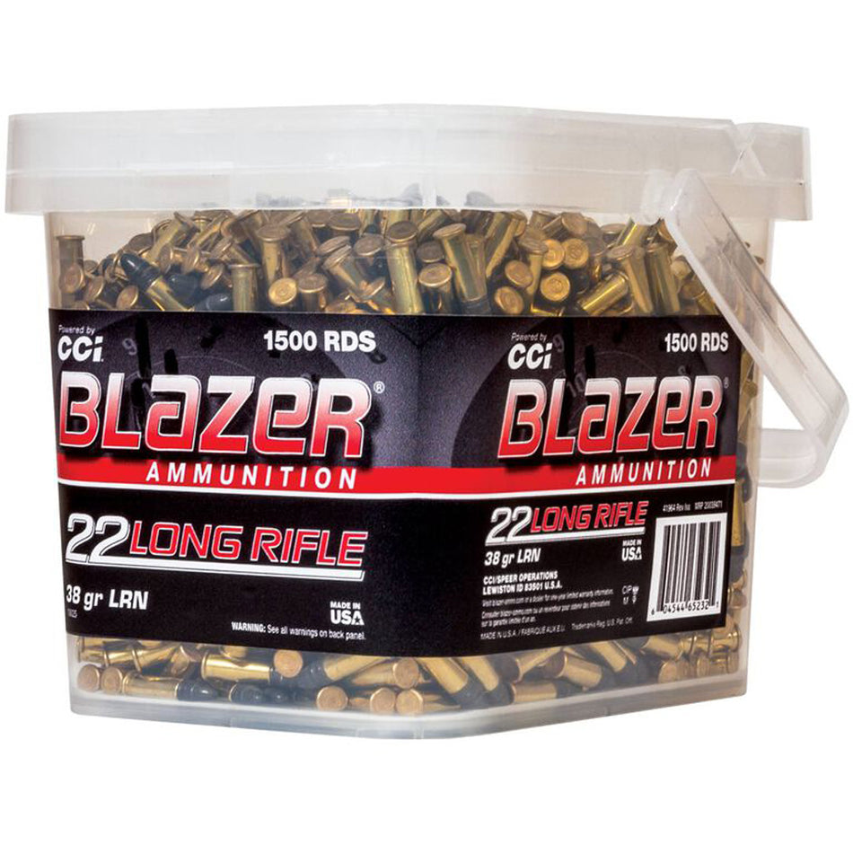 Blazer .22 Long Rifle Rimefire Ammo Rimfire Lead Round Nose Solid 38 grain